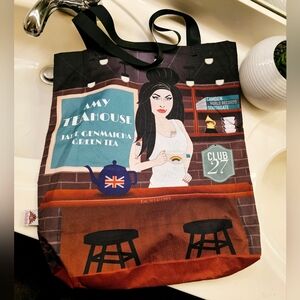 AMY WINEHOUSE Tote Bag Amy Teahouse JADE GENMAICHA GREEN TEA Club 27